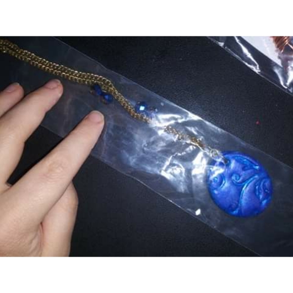 😍THANK U! Necklace 💙💜Artisan Made💜💙 - Picture 3 of 3